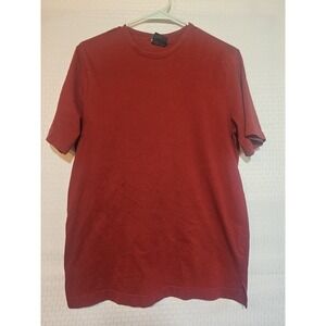 Men's H&M T-Shirt Short Sleeve SMALL S Maroon Crewneck Tee Regular Fit